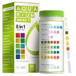 AAwipes Aquarium Ammonia Test Strips 8-in-1 |150 Strips | Quick & Accurate Water Testing for Freshwater & Saltwater Tanks -Test pH, Carbonate, Alkalinity, Hardness, Chlorine, Nitrite, etc. (K02-150)