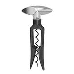 OGGI Wine Bottle Opener, Self Pulling Corkscrew - Self-Centering Non-Stick Wine Opener Cork Screwer, Effortless Wine Corker - Black 8.5"