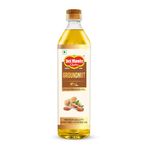 Del Monte Cold Pressed Groundnut (Peanut) Oil 1L, Kolhu/Kacchi Ghana/Mara Chekku/Ganuga | 100% Pure & Unrefined | Nutty Flavour & Aroma | Everyday Cooking Oil: Ideal for Deep Frying, Roasting, Grilling | Chemical Free | Contains MUFA, Omega 6 PUFA, natural antioxidants | Good for Heart health