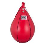 CLETO REYES Platform Leather Punching Speed Bag for Boxing, MMA, Muay Thai, Training Equipment, Classic Red, Medium