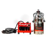 Cowfy Swastik Agro POD Cow Milking Machine | Milking Machine for Cow Dairy | Milks Upto 8-10 Cows | Single Stainless Steel Can - 20 LTR | Waterproof Pulsator | Milk Claw 240 CC | 1 Year Warranty |