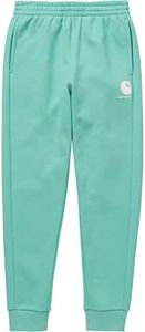 Carhartt Girls' Little Fleece Joggers Sweatpants Knit Pants, Cockatoo, 5