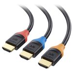 Cable Matters 3-Pack High Speed HDMI to HDMI Cable 15 Feet with HDR and 4K, Available 3 ft - 15 ft in Length