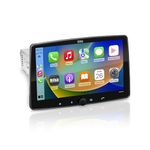 BOSS Audio Systems BCPA10 - Single Din Chassis with Detachable 10.1 Inch Capacitive Touchscreen, Apple CarPlay, Android Auto, Bluetooth, No DVD, RGB Illumination, High Resolution FLAC Audio