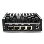 Protectli Vault FW4B - 4 Port, Firewall Micro Appliance/Mini PC - Intel Quad Core, AES-NI, 4GB RAM, 32GB mSATA SSD