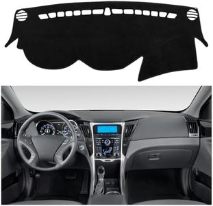 SPEEDWOW Dashboard Dash Board Cover Mat Carpet Compatible with Hyundai Sonata YF with Cutout for Speakers 2011-2014(Not Compatible with Hyundai Sonata NF)