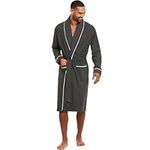 HOLOVE Men’s Cotton Robe Plus Size 