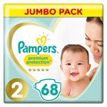 Pampers Premium Protection Diapers New Baby, Gr. 2 mini (4-8 kg), jumbo pack, 1 pack (1 x 68 pieces)