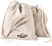 Natural Linen Bread Bags - 2-Pack 1