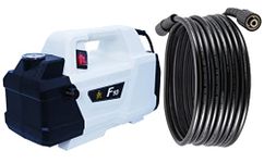 JPT Combo 2400 Watt 220 Bar F10 Heavy Portable High-Pressure Washer Induction Type with 15 Meter Hose Pressure Washer Pipe