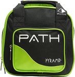 Pyramid Path Plus One Spare Tote Bowling Bag (Black/Lime Green)