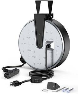 DEWENWILS Metal Extension Cord Reel 30FT Retractable