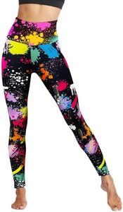 High Waisted Leggings for Women - No See Through Tummy Control Cycling Workout Yoga Pants with Pockets Reg & Plus