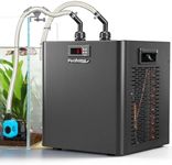 Poafamx Aquarium Chiller 79Gal 1/3 HP Water Chiller for Hydroponics System Home Use Axolotl Fish Coral Shrimp 110V with Pump and Pipe