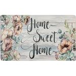 SoHome Cozy Living Anti Fatigue Kitchen Mat for Floor, Floral Themed Kitchen Rug Mat, Stain Resistant, Easy Clean, 1/2 Inch Thick Kitchen Mat, 18" x 30", Pink/Grey