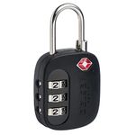 Delsey Paris TSA 3 Digit Luggage Lock Black