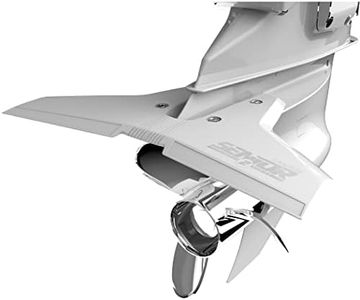 STINGRAY HYDROFOILS - Classic Senior 2 Hydrofoils for 40-300 hp (White) - Stabilizer Fins for Outboard/Outdrive Motors - Made in The USA