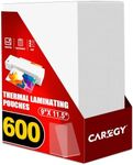 CAREGY 600 Pack Laminating Sheets,Thermal Laminating Pouches, 3 Mil, 9 x 11.5 Inches Lamination Sheet Paper for Laminator, Round Corner Letter Size