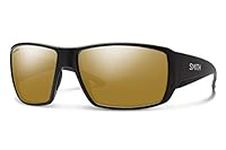 Smith Guides Choice Performance Sport Sunglasses, Matte Black/Chromapop Glass Polarized Bronze Mirror
