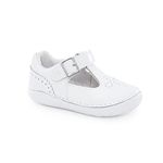 Stride Rite Baby Girls SM Lucianne Mary Jane Flat, White Patent, 3 Infant