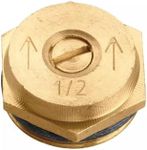 Orbit 2pk 15' Radius Spray Half Pattern Brass Sprinkler Nozzle Male Thread