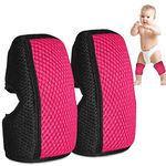 Baby Knee Pads for Crawling, Knee Pads for Baby Adjustable Protector for Toddler, Infant, Girl, Boy (Pink)