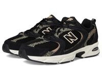 New Balance Men's 530 Walking Shoes, Black/Flat Taupe, 11 Women/9.5 Men