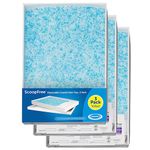 PetSafe ScoopFree Replacement Crystal Cat Litter Tray, Self-Cleaning Automatic Cat Litter Box Tray Refills - Dust Free Non-Clumping, Odour Control,Pack of 3, White, Blue