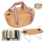 Picnic Basket for 2 with Blanket - 