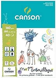 CANSON Mes Premiers Gribouillages - Bloc 40 feuilles A4 160g/m²