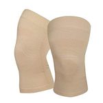 Knee Compression Sleeves, 1 Pair, Can Be Worn Under Pants, 20-30mmHg Strong Support Knee Brace for Unisex, Knee Support for Meniscus Tear, Arthritis, Pain Relief, Injury Recovery, Sports, Daily Wear, Beige M