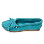 Minnetonka Women's Kilty Suede Moccasin