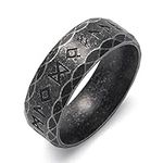 KIRTIJW Viking Rings for Men Norse 