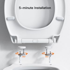 Pipishell Soft Close Toilet Seat – White