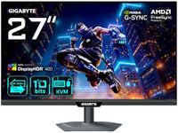 Gigabyte M27UP 27” 4K UHD Gaming Monitor - Dual Mode (4K 160Hz or FHD 320Hz), 3840 x 2160, 1ms, 350 cd/m², FreeSync Premium Pro, DisplayHDR400, HDMI 2.1, DisplayPort 1.4
