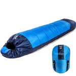 Viking Trek 350x Lightweight Sleeping Bag - Temperature Rated 35°F, Warm & Breathable, Ideal Camping Gear for Scouts, Hiking, and Backpacking - Includes 100% Waterproof Stuff Sack