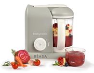 BEABA Babycook Solo 4 in 1 Baby Food Maker, Baby Food Processor, Baby Food Blender, Baby Food Steamer, Steams and Blends, Fresh Baby Food, Dishwasher Safe, Large 4.5 Cup Capacity (Cloud)