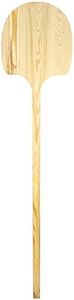 Tradineur - Pala de madera para pan y pizzas, superficie de 34,4 x 33,5, mango largo, ideal para hornos de leña profundos, panaderías, 153 cm
