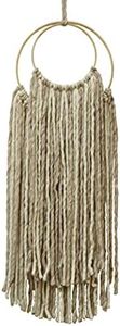 LOOMINAIRE Rustic Macrame Wallhanging Dream Catcher Hand Woven of Wool/Viscose for Living Room Bed Room Family Room Walls (1'x3')