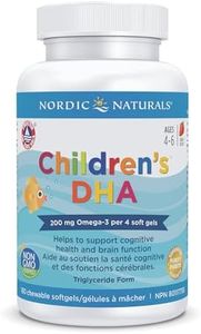 Nordic Naturals Children's DHA Strawberry - For Healthy Cognitive Development and Immune Function in Ages 4-6, 180 Soft Gels