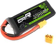 OVONIC 3s Lipo Battery 50C 1400mAh 11.1V Lipo Battery with XT60+TRX Connector for RC Airplane Helicopter Quadcopter Multi-Motor