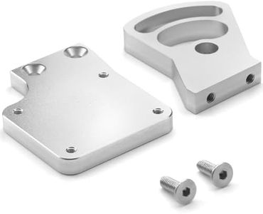 Aluminum Upgraded Motor Mount for Traxxas Revo 2.5, Revo 3.3, E-Revo Brushless Conversion Motor Holder RC Car Motor Base Seat Upgraded Parts - Silver