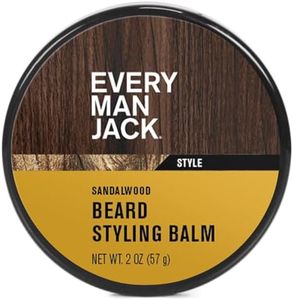Every Man Jack Beard Balm - Subtle Sandalwood Fragrance - Moisturizes, Protects, and Strengthens Your Beard - Naturally Derived with Tea Tree Oil, Shea Butter, and Jojoba - 2.0-ounce