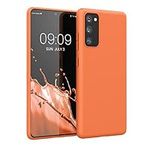 kwmobile Case Compatible with Samsung Galaxy S20 FE Case - Soft Slim Protective TPU Silicone Cover - Fruity Orange