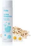 Frida Baby Unscented Fragrance-Free Bubble Bath + Body Wash, Oat & Chamomile Toddler & Baby Body Wash for Sensitive Skin, Dermatologist Tested, Tear-Free, Hypoallergenic, Safe for Skin, 10oz