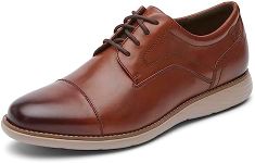 Rockport Mens Garett Cap Toe, New Brown Gradient, 12