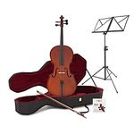 4/4 Size Cello Beginner Pack by Gear4music with Case Bow and Stand