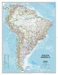 National Geographic Maps: South America Classic Wall Map - Large - 118 x 91 cm - Front Lamination