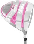 Powerbilt TPS Blackout Max Women's Driver, 12 Degrees Right Handed (White/Pink)