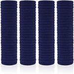 100 Pack Seamless Hair Ties for Women Girls Ponytail Holders for Thick Hair (Navy)